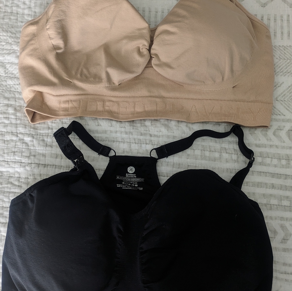 Kindred Bravely Nursing Bras-set of 2-size Busty (E-I) XL